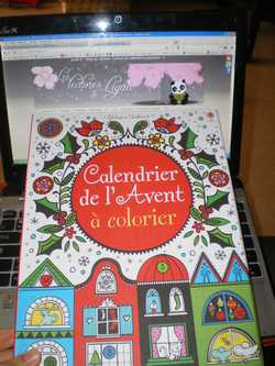 Calendrier de l'avant à colorier - Usborne - Les lectures de Liyah