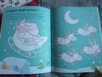 Je colorie le pere noel 2 - Usborne - Les lectures de Liyah