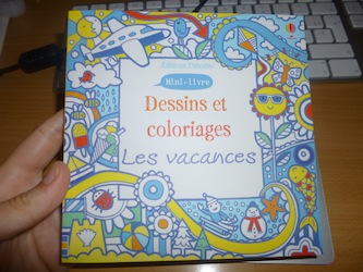 Dessins et coloriages Les vacances 1 - Usborne - Les lectures de Liyah