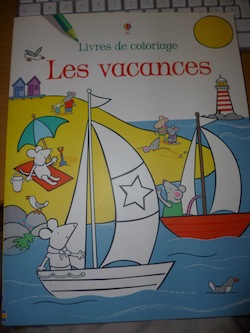 Les vacances Coloriage - Usborne - Les lectures de Liyah