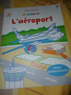 Je colorie l'aéroport - Usborne - Les lectures de Liyah