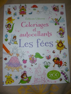 Les fées Coloriages autocollants - Usborne - Les lectures de Liyah