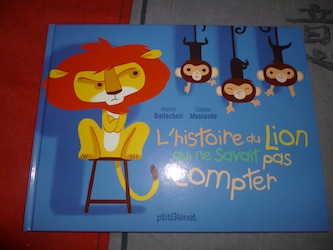 L'histoire du lion qui ne savait pas compter - Glenat - Les lectures de Liyah