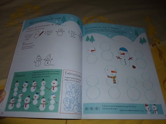 Cahier d'activités de Noel 1 - Usborne - Les lectures de Liyah