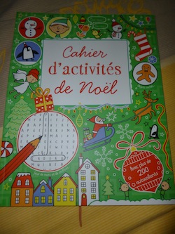 Cahier d'activités de Noel - Usborne - Les lectures de Liyah