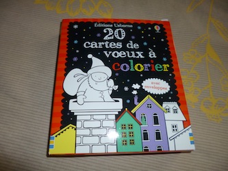 20 cartes de voeux a colorier - Usborne - Les lectures de Liyah