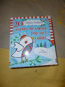 20 cartes pop up a colorier - Usborne - Les lectures de Liyah