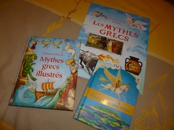 livre pour enfants Mythes grecs - Les lectures de Liyah