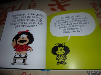 Mafalda Ainsi va le monde 1 - Glenat - Les lectures de Liyah