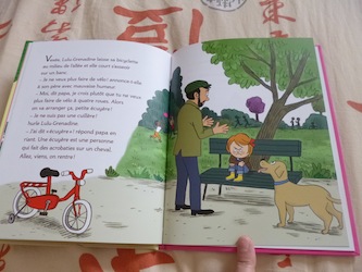 Lulu Grenadine fait du vélo 1 - Nathan - Les lectures de Liyah