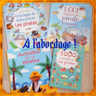 Livres d'Activités avec les pirates - Usborne - Les lectures de Liyah