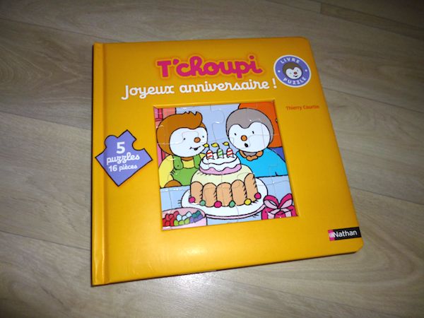 Livre jeu T'choupi puzzle anniv