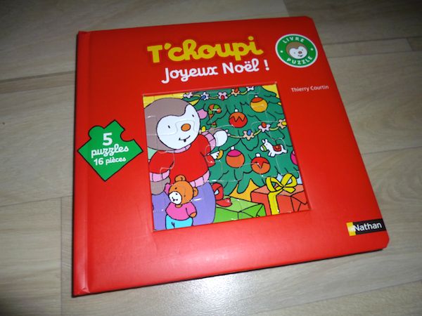 Livre puzzle T'choupi joyeux noel