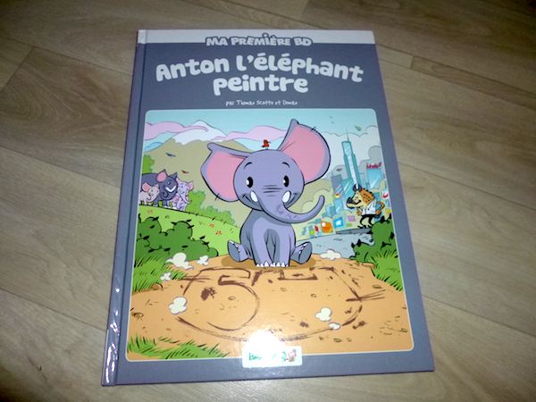 Bande dessinée pour enfants Anton elephant peintre