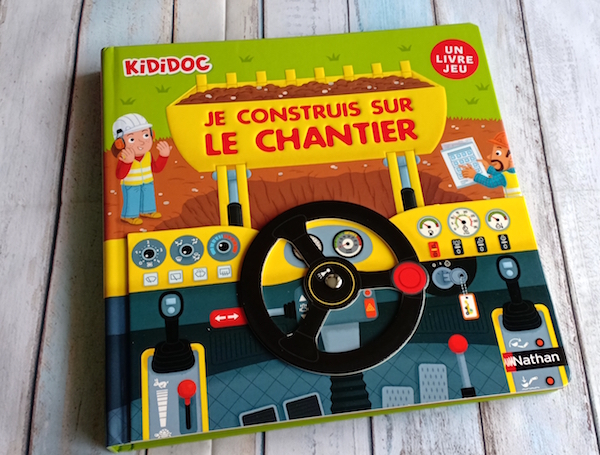 Je construis sur le chantier - Grand livre animé Kididoc - Dès 4 ans, Anne-Sophie Baumann,Pierre Caillou