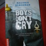 Boys don't cry - Milan - Les lectures de Liyah