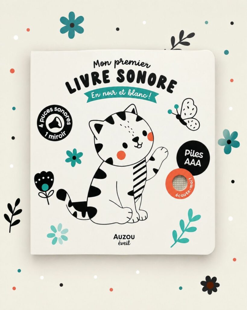 Mon Premier Livre Sonore En Noir et Blanc !